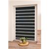 Khome K-home Tenda a Rullo Doppia con Fissaggio, Poliestere, Nero, 65x200 cm (B x L)