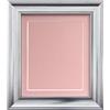 FRAMES BY POST Scandi - Cornice portafoto vintage in argento con supporto rosa e retro 12 x 12 per immagini dimensioni 10 x 10