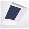 Bloc Blinds - Tende oscuranti per finestre da Tetto Velux, Telaio in Alluminio Bianco, Colore: Blu Navy, PK10
