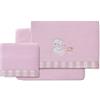Interbaby Lenzuola Coralina Minicuna Honey Bear rosa