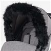 For Your Little One For-Your-Little-One aFHACWM-B391 - Pram Fur Hood Trim, compatibile con la maggior parte delle persone, colore: Nero