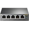 Tp Link Switch di rete 5 porte Desktop Unmanaged PoE Grey TL SF1005P Fast