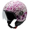 NZI 2016 Zeta Graphics Orchid, Casco Moto, Multicolore, Taglia XS, 54