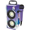 Lexibook Disney Frozen Karaoke Portatile con Microfono, 4W RMS, Luce LED, Jack aux-in, Batteria Ricaricabile, Rosso/Nero, BTP155FZZ