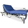 DUÉRMETE ONLINE Set letto articolato elettrico rinforzato 5 piani + materasso sanitario ospedaliero impermeabile + ringhiere, grigio antracite, 90 x 190 cm