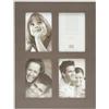 Deknudt Frames S42ZF3-P4-10.0X15.0 - Cornice portafoto in Legno Verniciato per 4 Foto, Colore: Beige, 20 x 20 cm