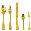 MEPRA Casablanca Oro Servizio Dolce, 30 Pezzi, Acciaio Inossidabile 18/10 Cesellato
