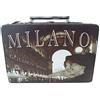 Kleiber 91988 Scatola Valigia Milano Golden 20 Grande Valigia, Portaoggetti, Legno, Marrone, 34 X 13, 5 x 23 cm