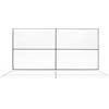 Walplus - 48 fogli originali quadrati bianchi 30 x 15 cm, lucidi 3D per piastrelle da parete in vinile, adesivi per piastrelle da parete