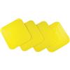Aidapt Tenura - Sottobicchieri antiscivolo, 9 x 9 cm, colore: Giallo, confezione da 4