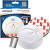 Nemaxx 4x Nemaxx SP10-NF Rauchmelder - hochwertiger Rauchwarnmelder mit sensibler fotoelektrischer Technologie nach DIN EN 14604 mit NF-Zertifikat +4x Nemaxx Magnethalterung