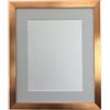 FRAMES BY POST - Cornice portafoto in Bronzo con passepartout Grigio Chiaro 30,5 x 25,4 cm, Dimensioni 25,4 x 20,3 cm, in Vetro plastificato, Colore: Moun
