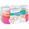 Make It Real 1710 Perline 2 Go! Set per Gioielli Fai da Te - Kit Creativo con Perline Colorate, Ciondoli e Cordoncini - Crea Braccialetti e Collane - 1370 perline - Idea Regalo