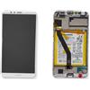 HUAWEI DISPLAY LCD VETRO TOUCH SCREEN BIANCO COMPLETO ORIGINAL HUAWEI HONOR 7A AUM-AL20