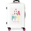 MOVOM Be Happy, Valigia Media Rigida 68cm Ragazza, Multicolore, 45x68x26 Centimeterss