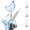 Boston Tech Aquapik 500, Idropulsore Dentale Portatile, Design Unico Deformabile Tanica d'acqua rimovibile. Irrigatore Dental Ricaricabile per Viaggi e Ufficio. 3 beccucci, 4 potenze, impermeabile IPX7 (Bianco)