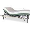 DUÉRMETE ONLINE Ergomedic Pro - Set letto elettrico articolato + materasso viscoelastico Bio Medic + ringhiere rinforzate, grigio antracite, 105 x 190 cm