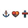 Empire 554574 Motivational - Poster, Motivo: Faith, Love And Hope, 91,5 x 30,5 cm [Lingua Inglese]