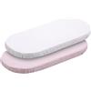 Cambrass - 2 Lenzuolo Regolabile-Cestone 35X80X7 Cm Essentia Rosa