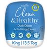 Snuggledown Clean and Healthy - Piumone invernale in piuma d'anatra, 13,5 tog, king size