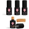 Influence Premium gellac Smalto per unghie con glitter opaco, serie oro rosa