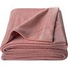 'zoeppritz since 1828' Zoeppritz since 1828 - Coperta in cotone biologico, con scritta Whipstitch su tutti i lati, 140 x 190 cm, colore: rosa