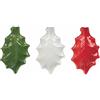 Villa d'Este Home Tivoli Poggiamestolo Agrifoglio Set 3 pezzi in hard dolomite l.16,5 cm