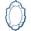 Cuticuter Forme Cornice Specchio 1 Taglierina Biscotto, Blu, 8x7x1.5 cm