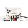 Bluesky Kit per unghie in gel con mini lampada a LED UV D160, set di smalti gel rosso, base e top coat, lime per unghie, tampone, salviettine detergenti