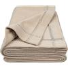 'zoeppritz since 1828' Zoeppritz since 1828 - Coperta in cotone biologico con testo bianco su tutti i lati, 140 x 190 cm