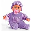 Bayer Bambola Bayer bebé First Words Baby con occhi che si chiudono 24 suoni Viola