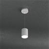 Mondoluce Lampadario a sospensione moderno grigio cilindro a 1 luce tpl 1006