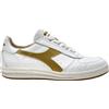 Diadora Scarpa Sneaker B.Elite '84 Bianco Oro Italia Unisex 201.181586 new SS25