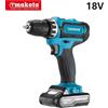 Makota AVVITATORE TRAPANO A DOPPIA BATTERIA 18V 3.0 AH MAKOTA CON INSERTI E VALIGIA