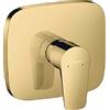 hansgrohe Talis E Miscelatore monocomando doccia ad incasso, oro lucido, 7176599