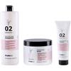 Puring 02 Smoothing Discipline Shampoo + Maschera + Crema Lisciante Anticrespo