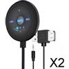 2X Trasmettitore FM per Lettore Bluetooth 5.0 per Auto 2 in 1 Ingresso AUX 5V