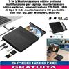 Does not apply Masterizzatore CD/DVD Esterno 5 in 1 USB Tipo-C e 3.0 Con Slot SD Windows Mac,OS