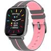 SUPERGA Smartwatch Unisex SUPERGA SW-STC023 Cinturino Silicone Grigio e Rosa