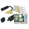 AZPRIME EASYCAP SCHEDA ACQUISIZIONE 4 CANALI USB DVR