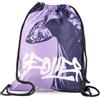 Colourbook Sacca con Cordini e Zip Geolier Viola per Scuola e Tempo Libero Colourbook