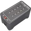 SECURIT - 10 Porte Caricatore USB Multiplo - Per Lampade Da Tavolo Securit, Telefoni, Tablet, Console Di Gioco, Fotocamere - Uscita: 5V 25A, 2,5A/Porta - Potenza: 125W - Spina UE Standard- Colore Nero