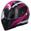 Shiro Casco SH881 INT NG Mat/Roj T.M