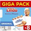 Mastro Lindo Gomma Magica, Rimuove Macchie e Segni Difficili, 8 Pezzi | Rimuove macchie e segni difficili, igienizza le superfici, giga pack