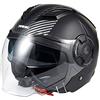 KSK Casco DS ARROW COPPER nero e argento, taglia M (57-58 cm)