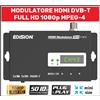 EDISION Modulatore RF TV HDMI Digitale Terrestre UHF VHF Full HD Audio Video DVB-T Mini