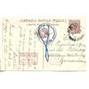 1918 WW1 FRANC MILIT CON CENSURA CROCE ROSSA DA PAVIA X PRIGIONIERO IT GERMANIA