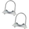 2 pezzi bulloni a U tubo montaggio antenna palo morsetto staffa per