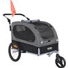 VEVOR Rimorchio Bici per Cani Passeggino per Animali Domestici Carico max. 40 kg