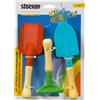 STOCKER SET ATTREZZI KIDS DA GIARDINO IN METALLO MANICO IN LEGNO 14 CM RASTRELLO PALETTA